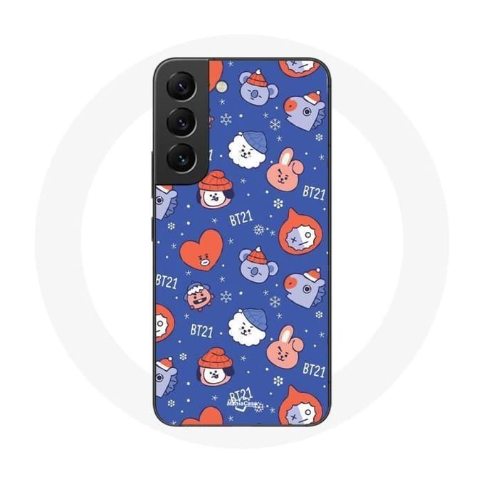 Coque pour Samsung Galaxy S22 BTS Bangtan Sonyeondan BT21 Noël 2023