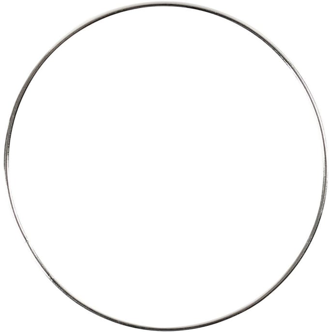 CC Metalen Ring 7 cm Zilver