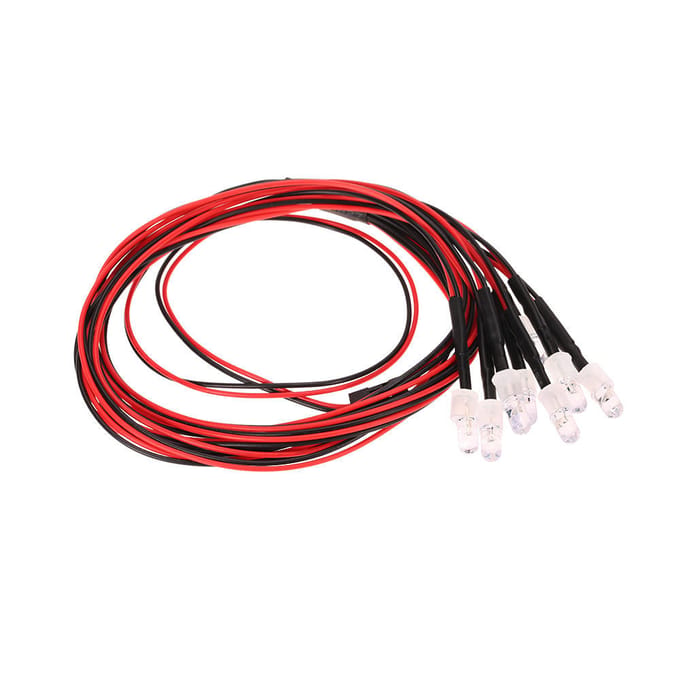 8 LED Lichtkit 2 Wit 2 Rood 4 Geel veelkleurig