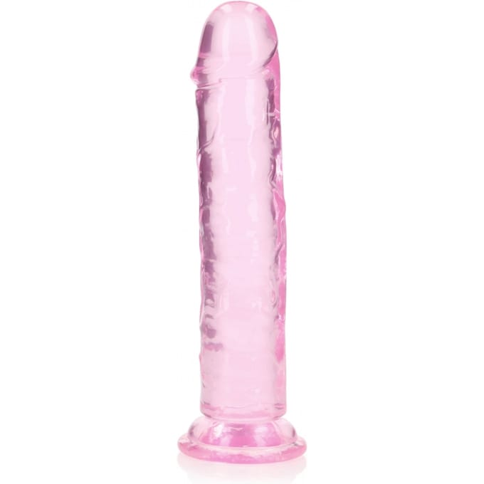 RealRock by Shots Rechtdoor Realistisch Dildo met Zuignap - 20 cm / 8'' - Roze
