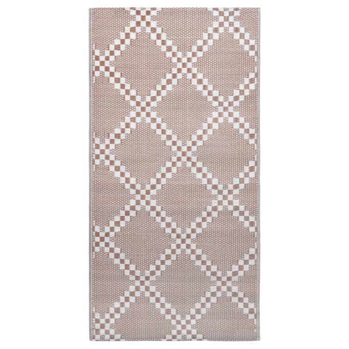 vidaXL Buitenkleed ARAKIL 120x180 cm PP bruin