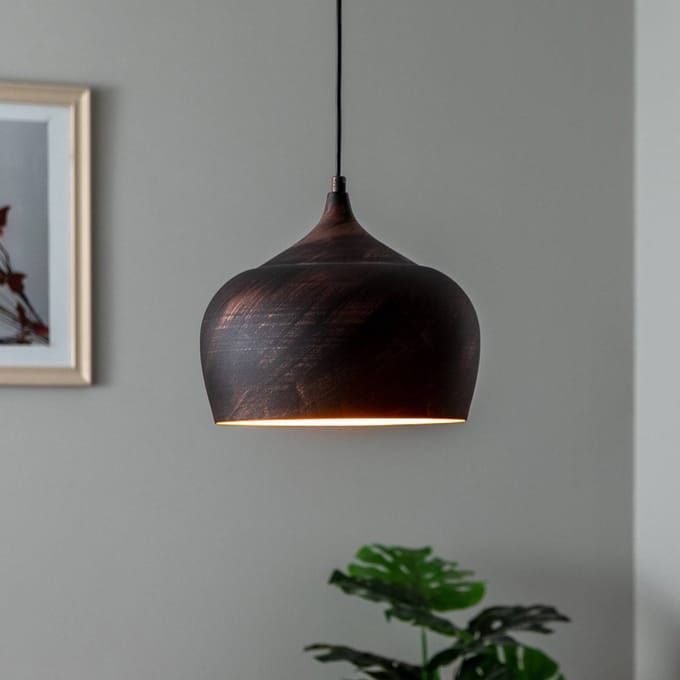 Asir - Kroonluchter - Koper, Goud - 28 x 28 x 125 cm