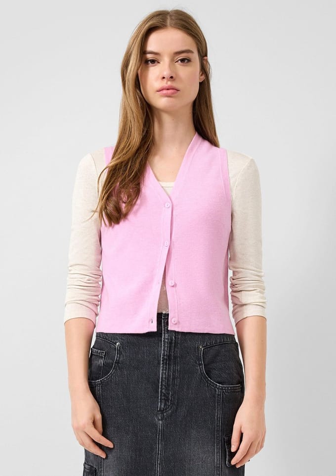 Q/S designed by - Dames jas - Maat L - Vrouwen - Roze - polyester