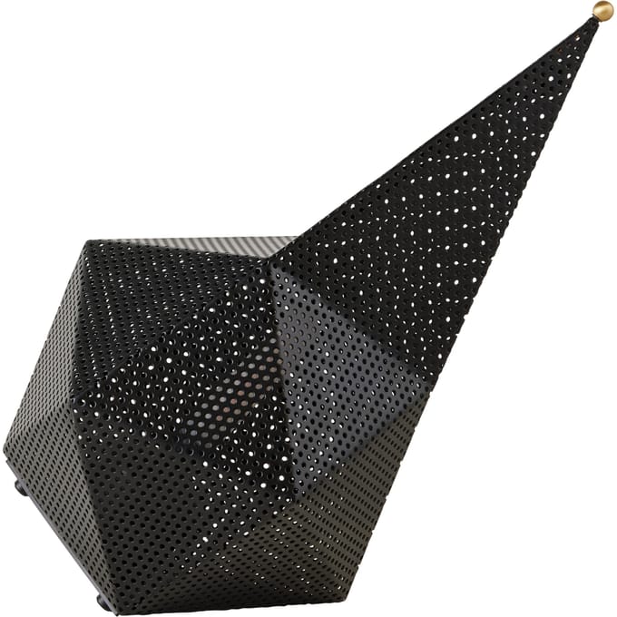 Gubi LED tafellamp Bagdad, zwart, hoogte 36 cm