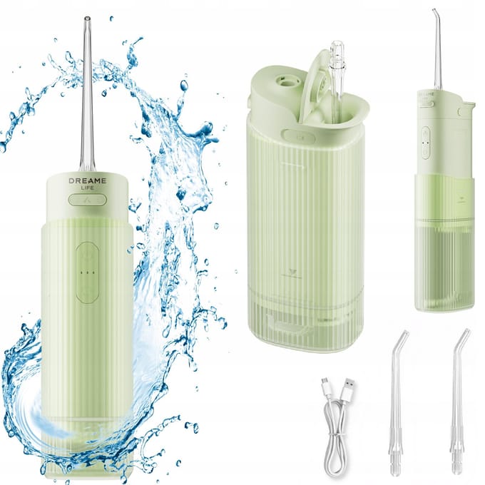 Irrigateur Bucal Dreame T01 Vert Sans Fil Dentaire 4 Modes