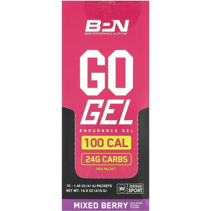 BPN, Go Gel, Gel Endurance, Baies Mixtes, 10 paquets, 41 g (1.45 oz) chaque