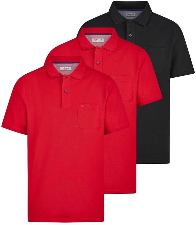 Redmond Heren poloshirt 3 pack Basic