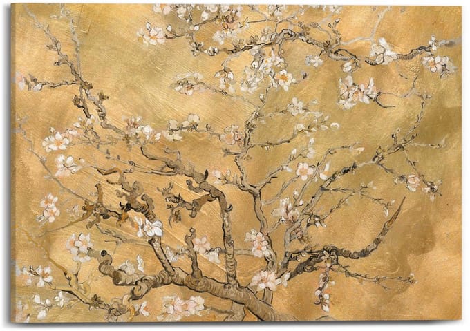 Schilderij Van Gogh - Amandelbloesem - 50 x 70 - Canvas - REINDERS