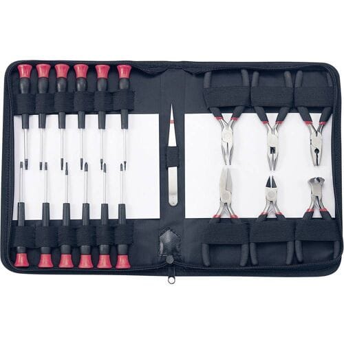 Basetech 814583 Reparatieset Electricien, Doe-het-zelver Incl. tas 19-delig