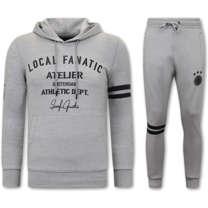Trainingspak Heren - Joggingpak Heren - Huispak Heren - Tracksuit Heren Athletic Dept - Grijs / Antra
