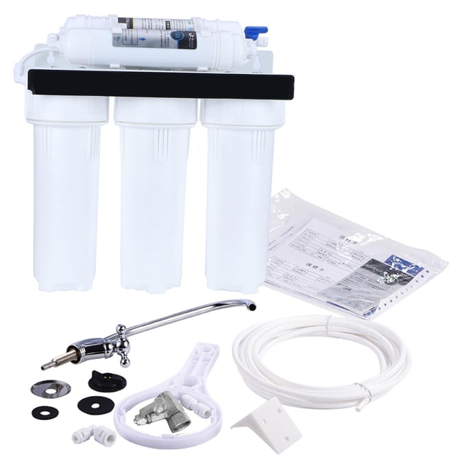 5-traps waterfiltersysteem voor drinkwater, fontein, thuis white
