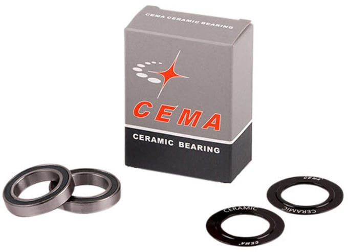 Cema Kogellager set voor 24mm bottom bracket keramisch zwart