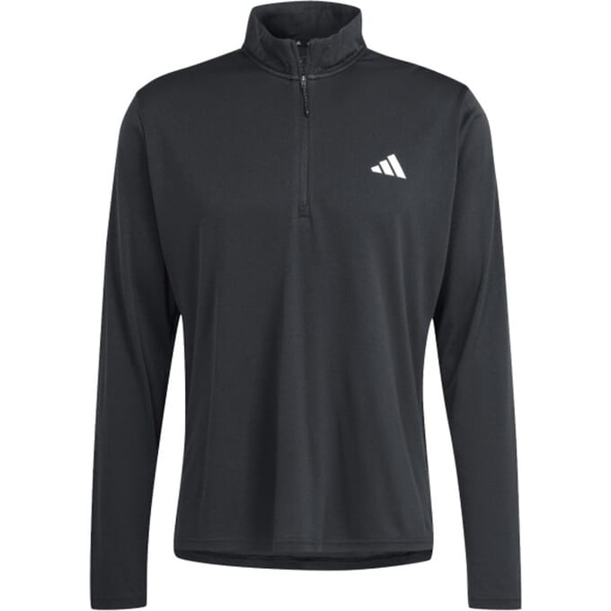 adidas Performance Train Essentials Training Longsleeve met Korte Rits - Heren - Zwart- L