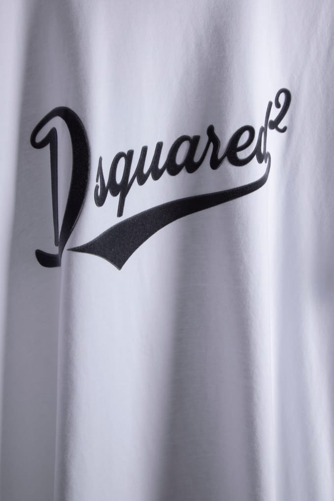 T-shirt met labelprint