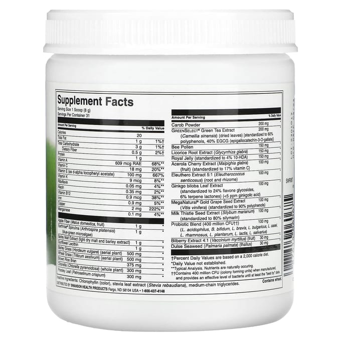 Super Green Max Plus Poeder, 255G(9 Oz)