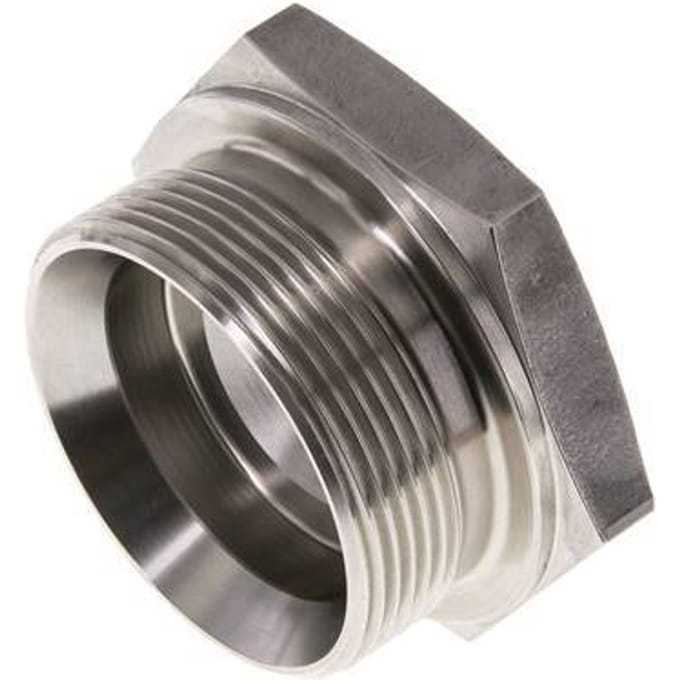 Plug G2'' RVS met buitenzeskant 60° conus 75bar (1053.75psi) Hydrauliek