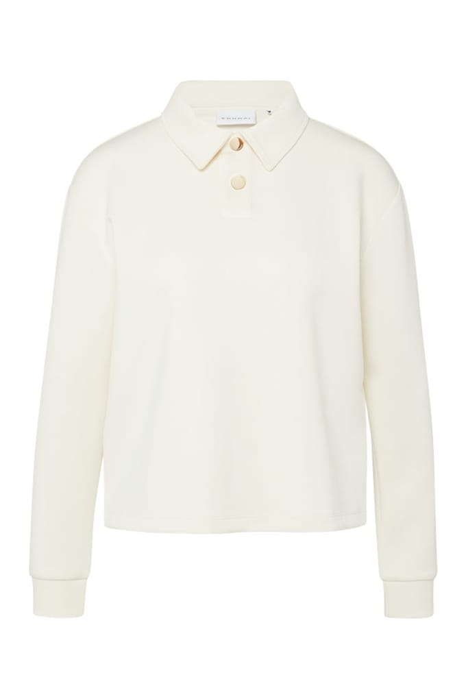 Comma Sweatshirts Offwhite Maat: 46 | Longsleeves Outlet | Dames | Wit