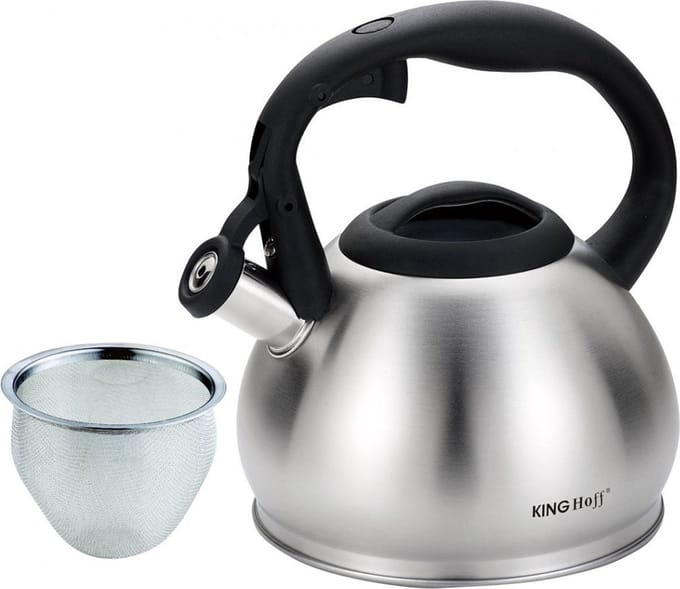 Kinghoff 1633 - Fluitketel - RVS - 1,2 liter - Kleine fluitketel