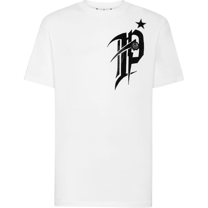 T-Shirt Ronde Hals Gothic Plein