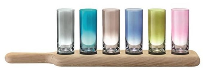 Vodka Set met Glazen en Eiken Peddel - Perfect voor Thuis Entertainment