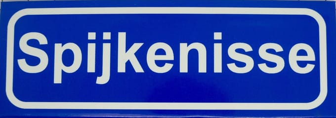 Souv© - magneet plaatsnaambord Spijkenisse
