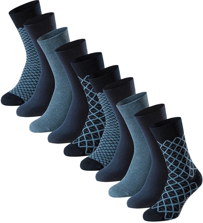 Schiesser Heren sokken 10 pack Bluebird