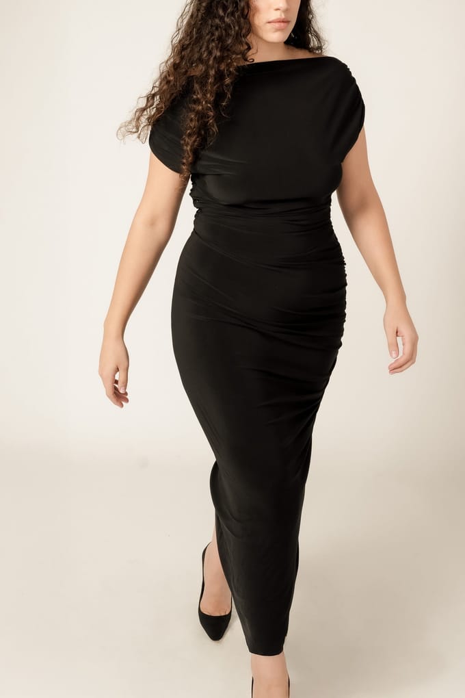 VIVEH Columbine Dress Black Größe: 34 | Maxikleider Outlet | Damen | Schwarz