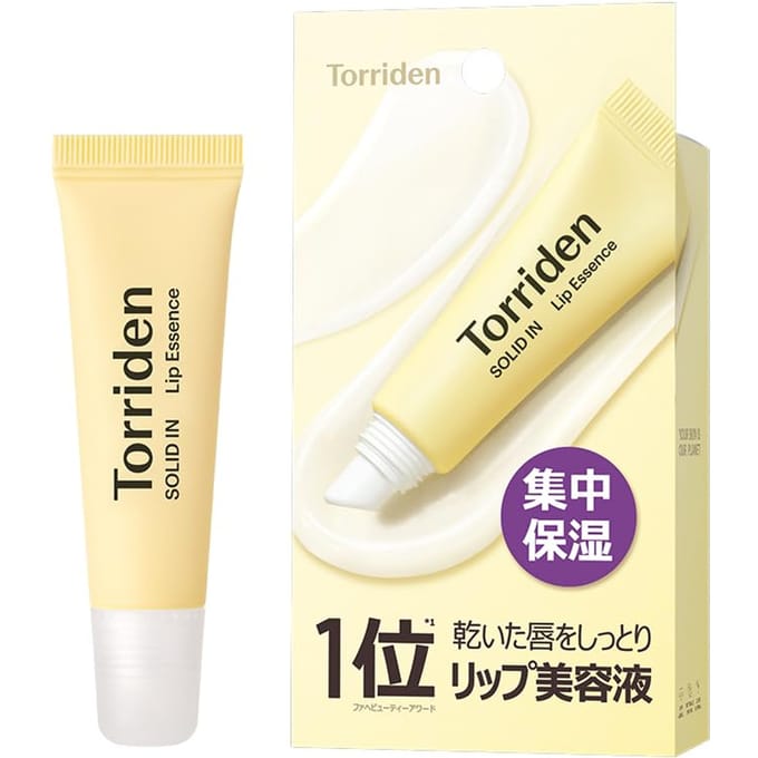 Torriden Solid In Lip Essence 11ml - Baume à Lèvres Hydratant Officiel à la Céramide pour Lèvres Sèches, Gercées, Peau Sensible, Soin de Nuit beige