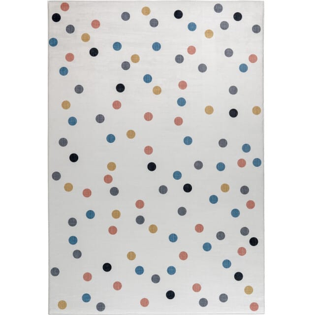 Muratap Kindervloerkleed stippen multi wasbaar antislip- 80x150 cm