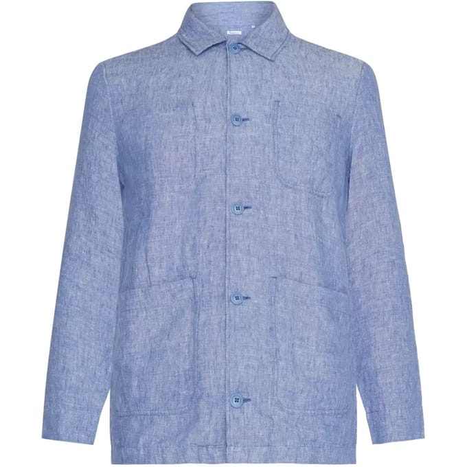 Lange mouwen linnen overhemd KnowledgeCotton Apparel