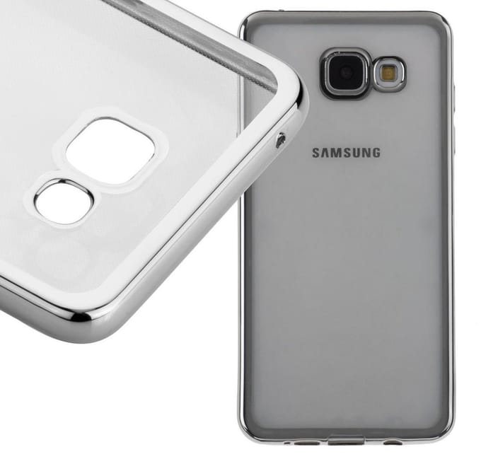 Zilver tpu case voor Samsung Galaxy A5 (2016) cover
