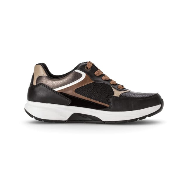 Gabor rollingsoft sensitive 56.875.87 - dames rollende wandelsneaker - zwart - maat 35 (EU) 2.5 (UK)