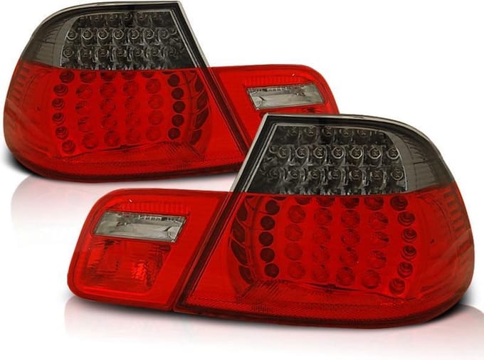Achterlichten BMW E46 04 99-03 03 CABRIO ROOD SMOKE LED