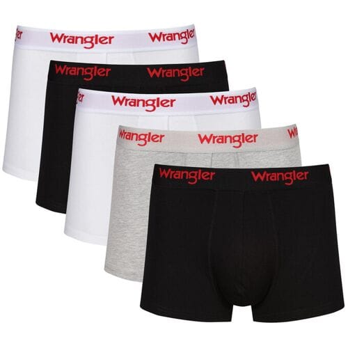 WRANGLER Willox boxershorts zwart/wit/gemêleerd grijs XL