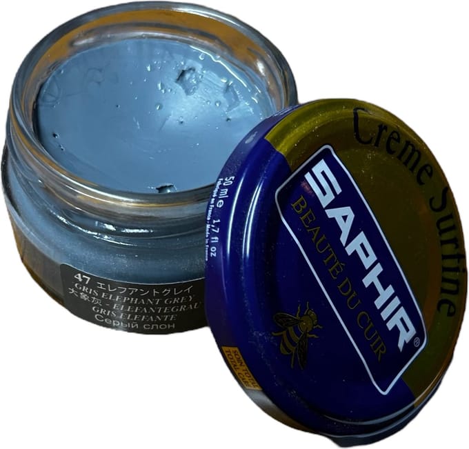 Saphir Creme Surfine (schoenpoets) Olifant Grijs
