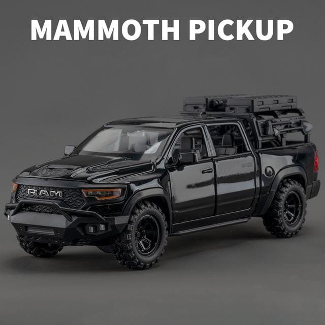 1:32 Dodge Ram 1000 Trx Mammoth Picku Legering Auto Model Geluid En Licht Pull Back Kinder Speelgoed Verzamelingen Verjaardagscadeau