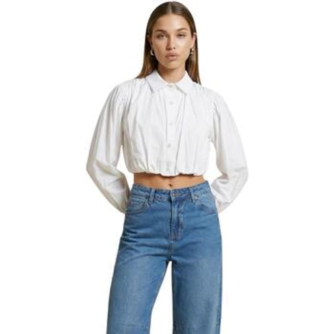 Blouse I Am Camicia Cotone Cropped 25543