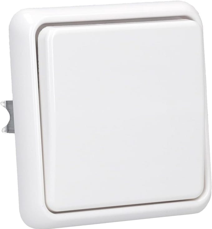 Wissel-wipschakelaar en Frame in Alpinewit - Perfecte Oplossing voor Jouw Verlichting