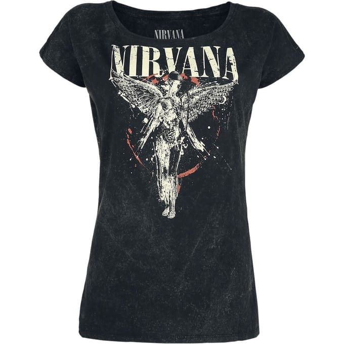Nirvana T-shirt - Angel - S tot 4XL - voor Vrouwen - charcoal