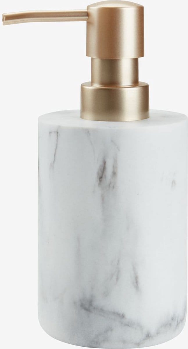 SuperShopper - Zeepdispenser - Zeeppompje - Marmer - Wit - Goud