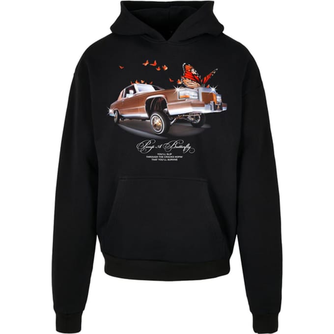 Mister Tee - Pimp a Butterfly Heavy Oversize Hoodie/trui - XXL - Zwart