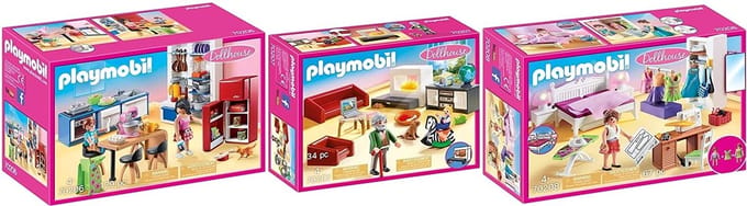 Dollhouse Set van 3 onderdelen 70206 + 70207 + 70208