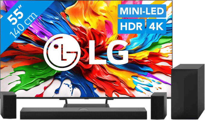 LG 55" QNED93 EVO 4K (2025) + LG DS70TR