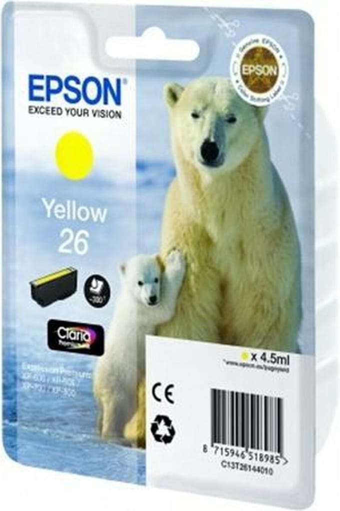 Epson 26 (T2614) - Inktcartridge / Geel