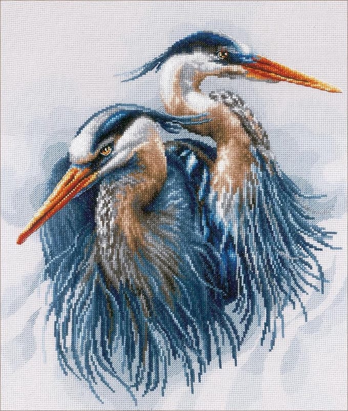 borduurpakket PN0185890 blauwe reigers
