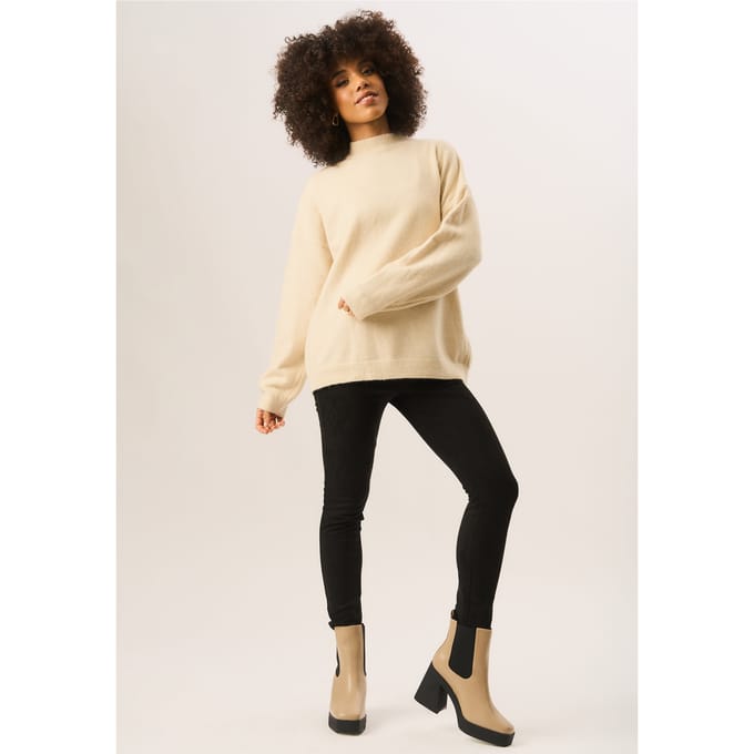 Zwarte skinny stretchlegging van imitatiesuède