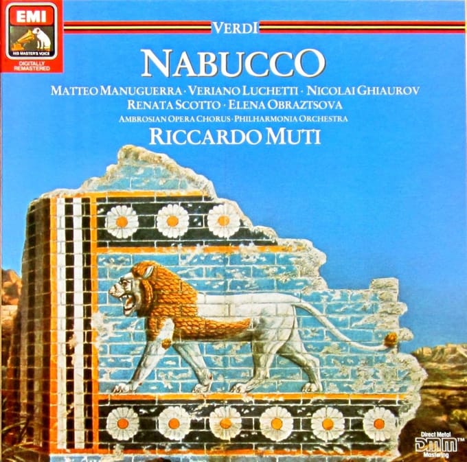 Nabucco Opera Complete Opname Italiaans Vinyl LP Box Set