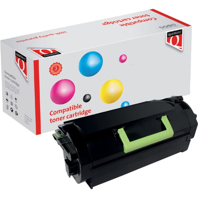 Tonercartridge Quantore alternatief tbv Lexmark 24B6015 zwart