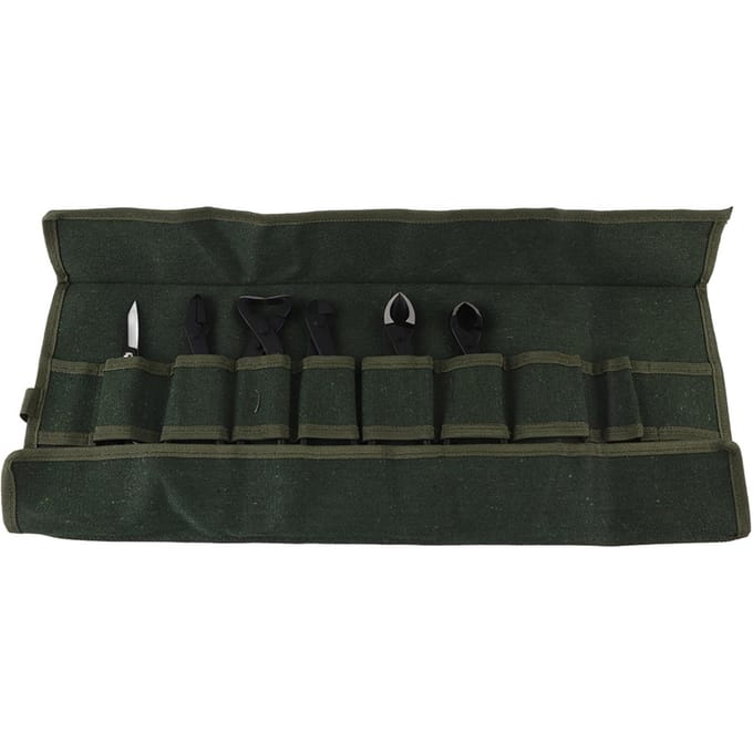 6 stuks Bonsai Tuinplant Scharen Snoeien Knip Multifunctioneel Gereedschap Set met Opbergtas black