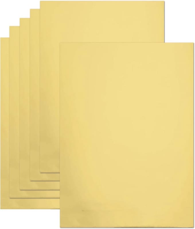 20 Vellen Goud Metallic Karton Papier Voor Knutselen en Kaarten Maken